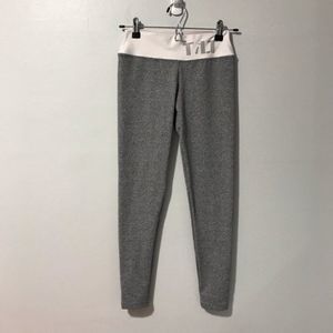 Tilt Mid-rise Grey White Cropped Leggings